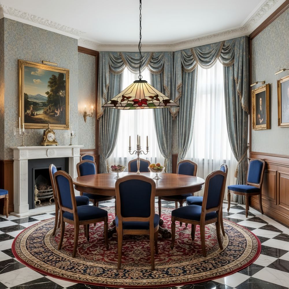TF Camillo hanglamp in een elegante eetkamer