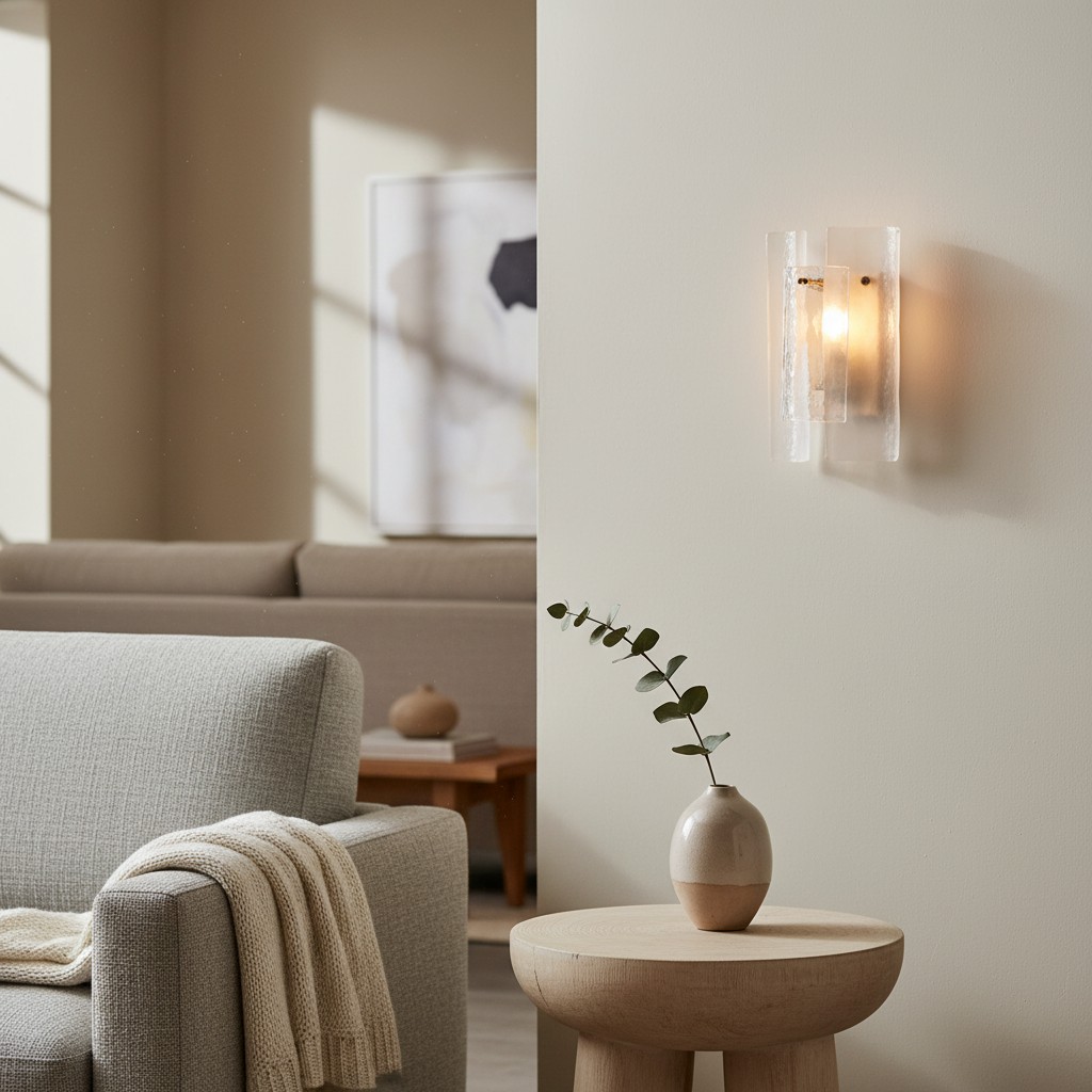 Velora wandlamp in een rustige zithoek