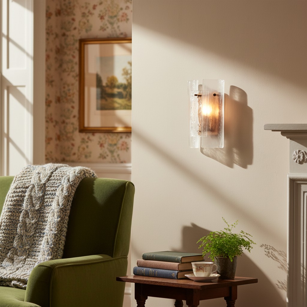Velora wandlamp in een zonnige zithoek