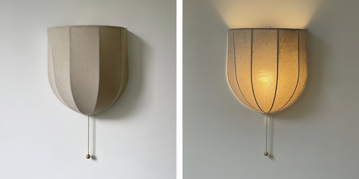 Fablune wandlamp met aan en uit visueel effect