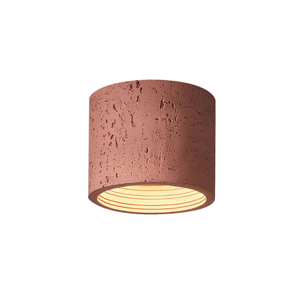 Baksteenrood plafondlamp