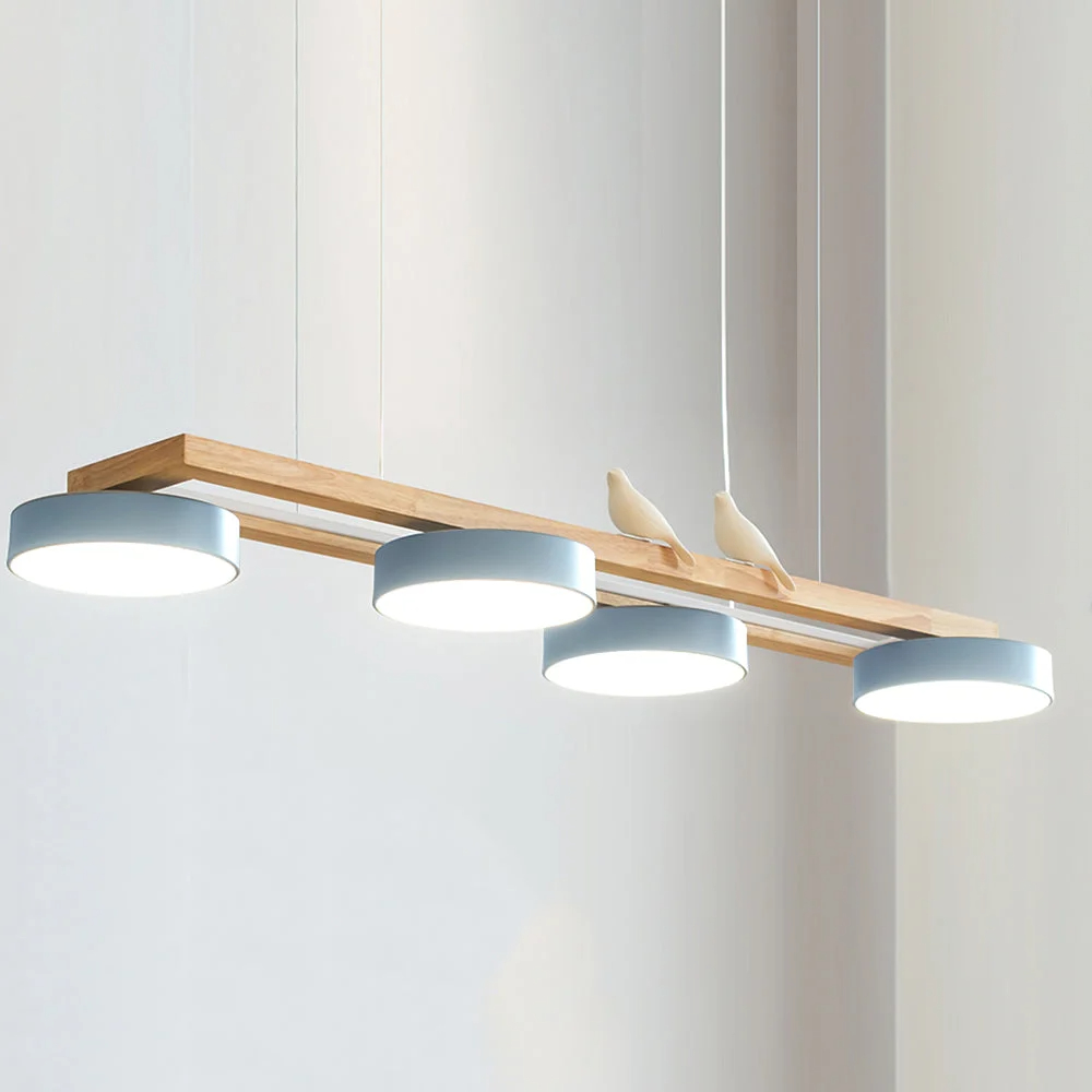 Blauw Sienna Bird kroonluchter