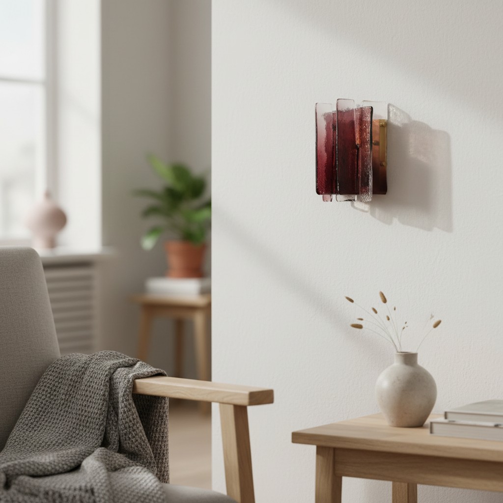 Blason wandlamp naast een stoel