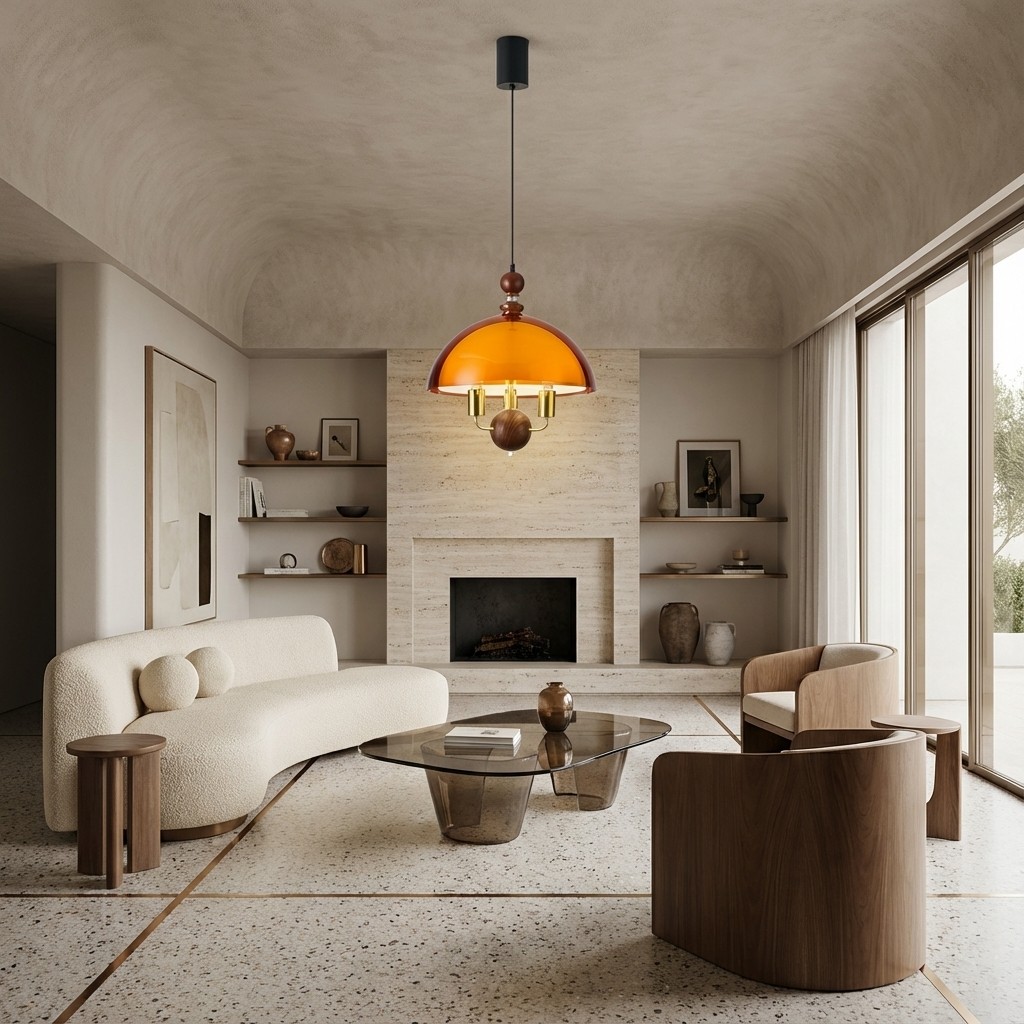 Sunset hanglamp in woonkamer