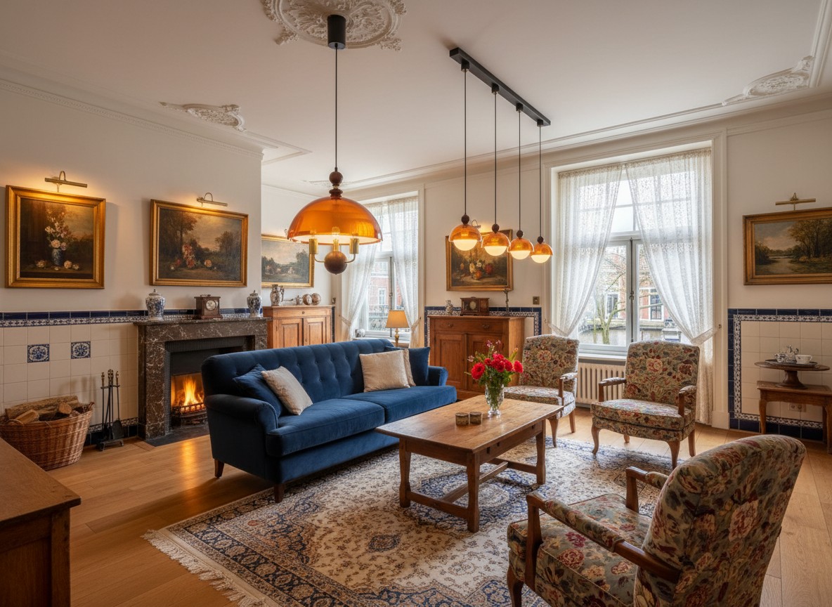Sunset-collectie in een klassiek interieur