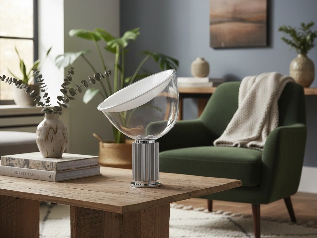 Tafellamp in een interieur
