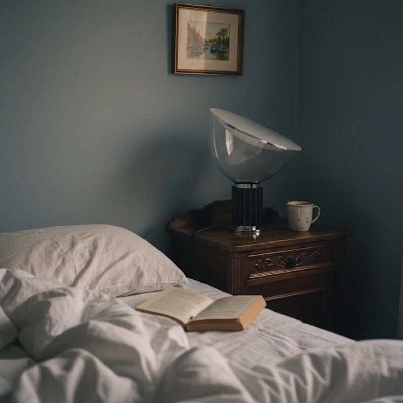 Fotorecensie van de tafellamp in een slaapkamer