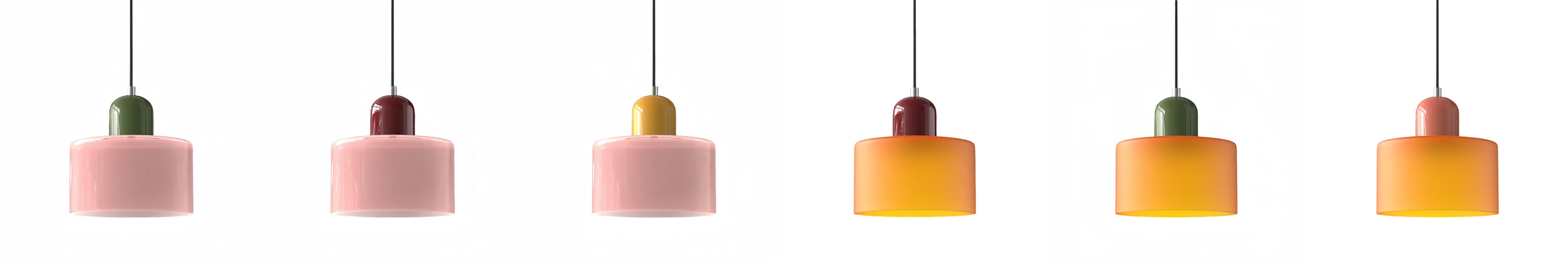 Kleurvarianten van de Morandi hanglamp