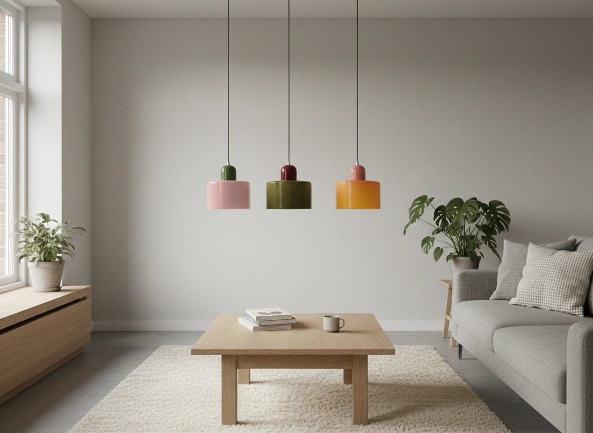 Morandi hanglampen in een kamer