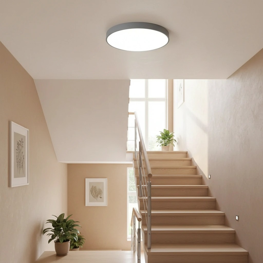 LED-plafondlamp bij trap