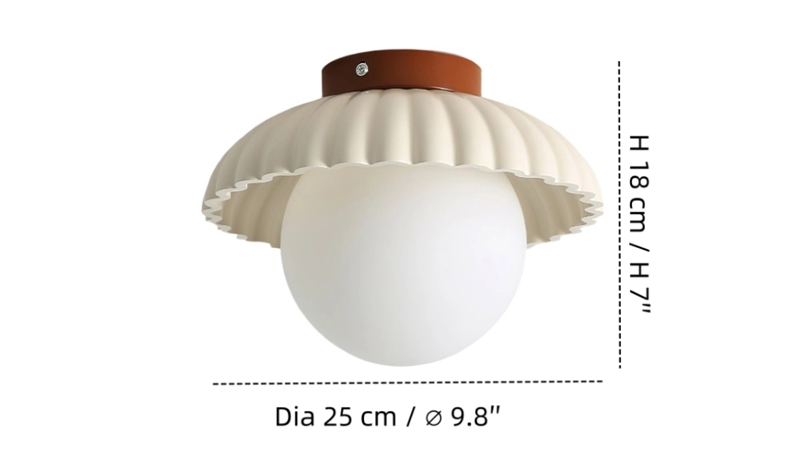 Maatspecificatie van de Alien plafondlamp