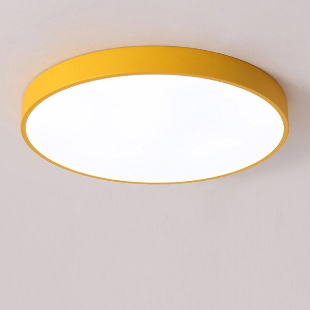 Grijze LED-plafondlamp