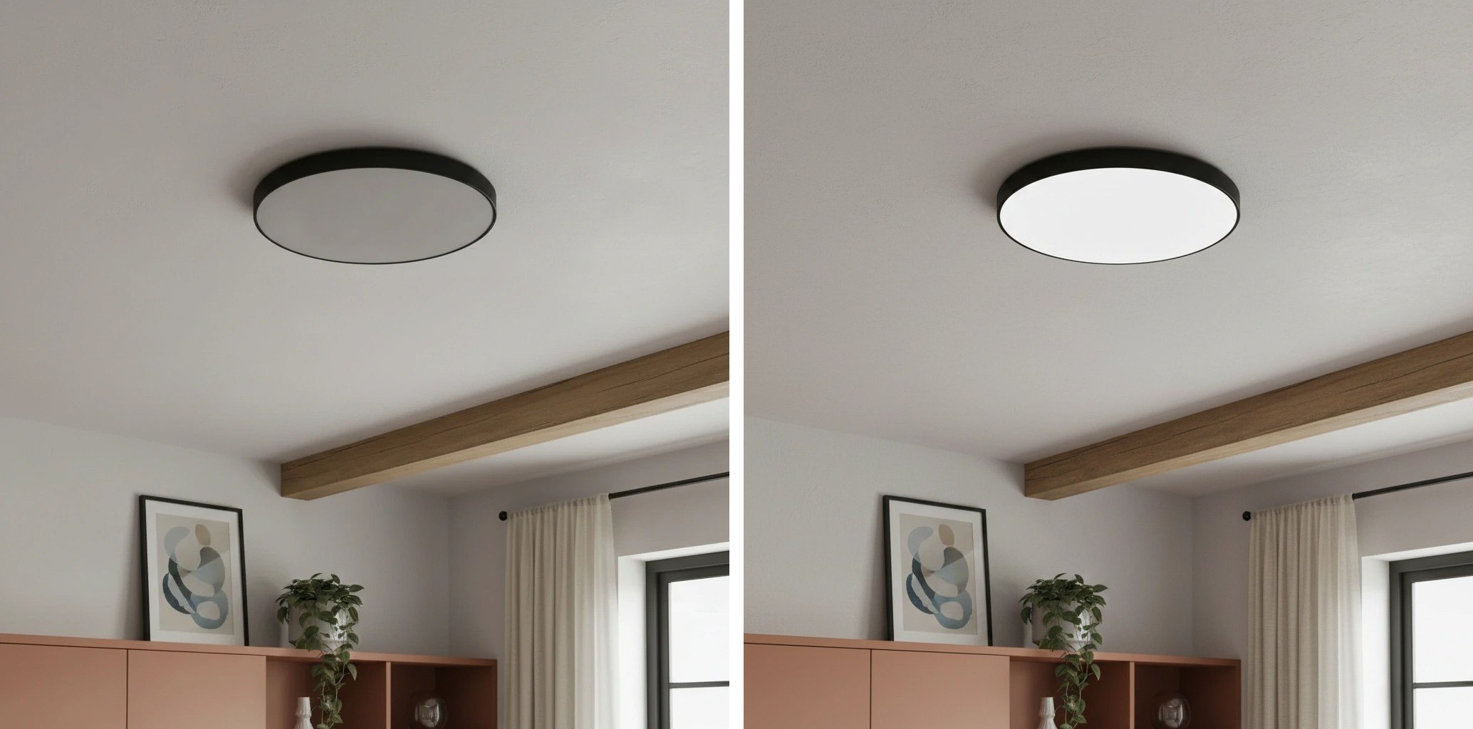 Lichtschakelaareffect van de plafondlamp
