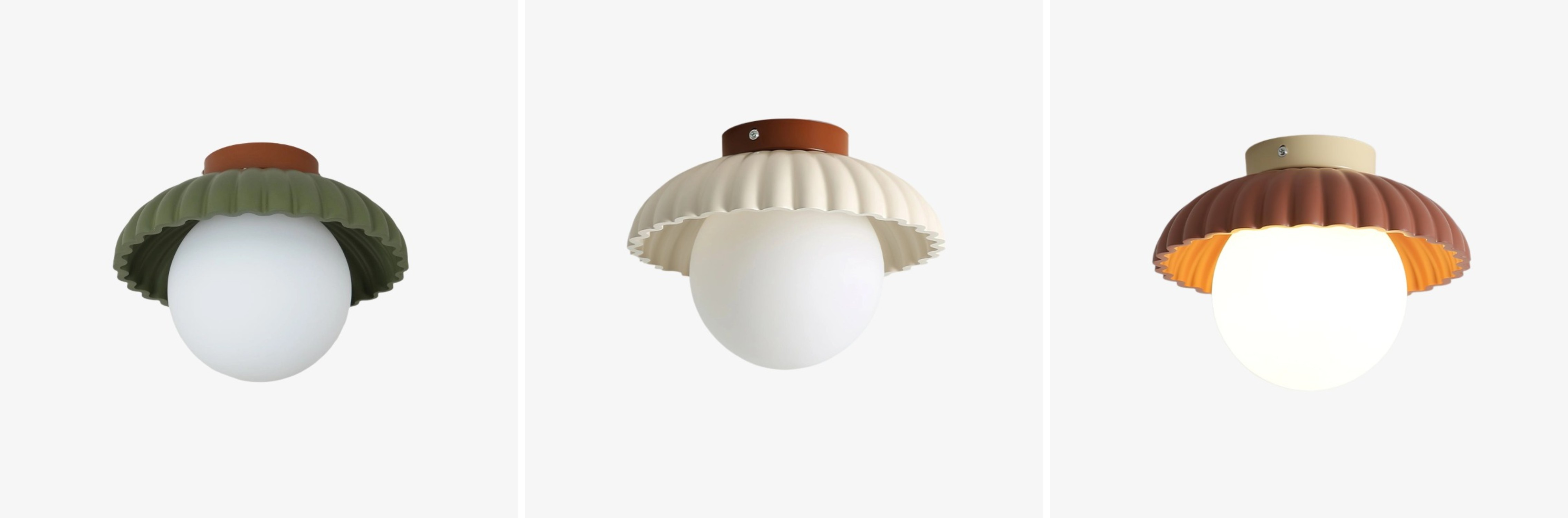 Stijlweergave van de Alien plafondlamp in meerdere kleuren