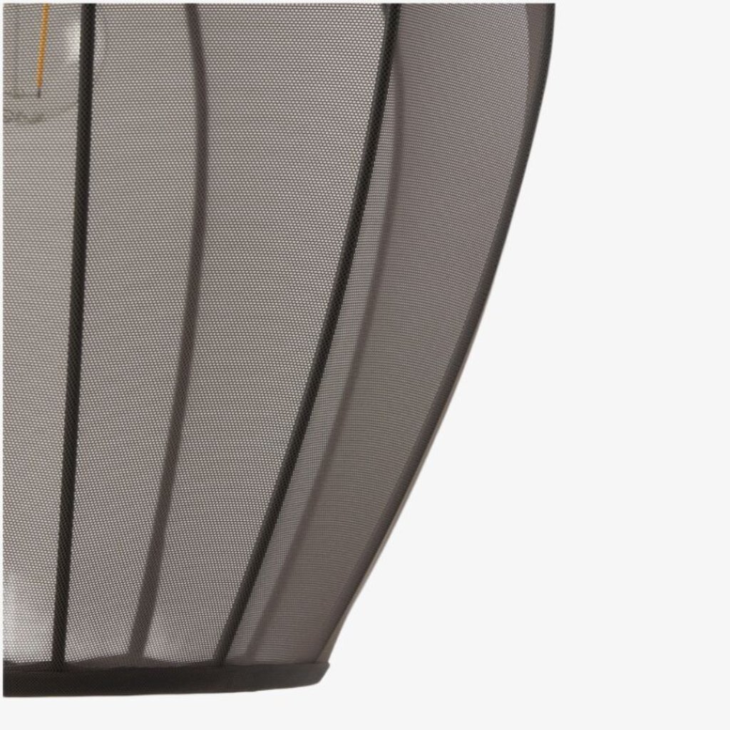Detail van het mesh-materiaal van de Lumifil hanglamp