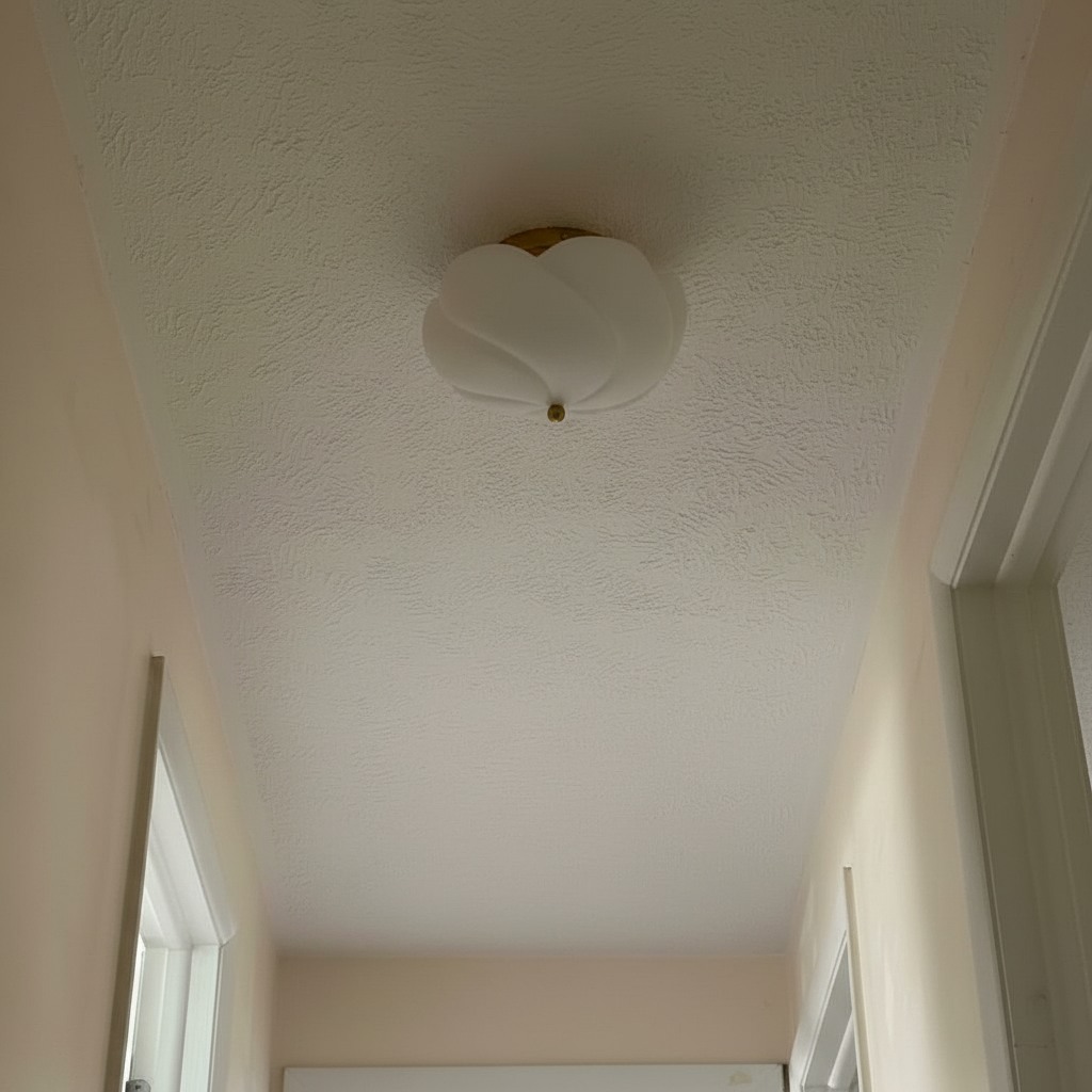 Klantfoto van de Modo plafondlamp in een gang