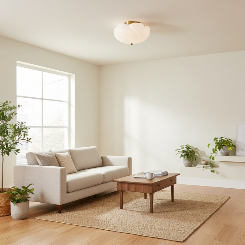 Modo ceiling light in een zonnige kamer