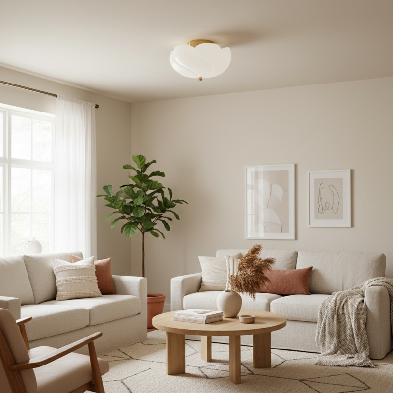 Modo ceiling light in een woonkamer