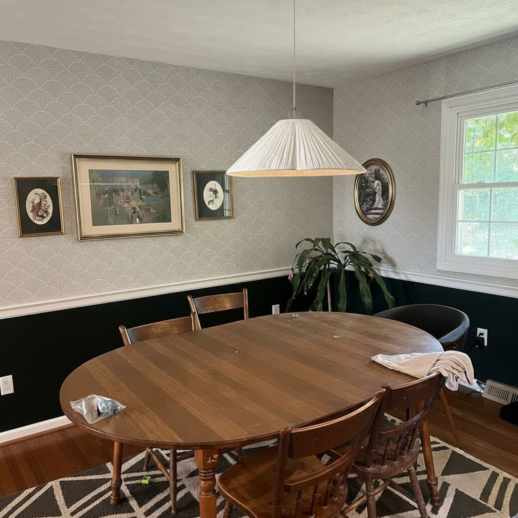 Klantfoto van Blossine hanglamp boven eettafel
