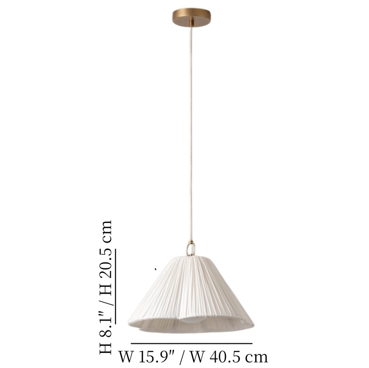 Afmetingen van de Blossine hanglamp