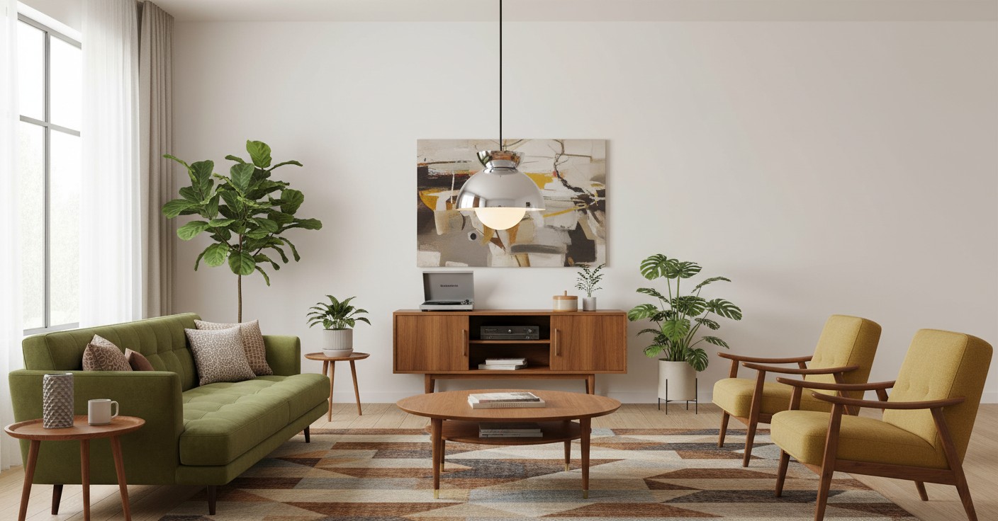 Aurelia hanglamp in woonkamer