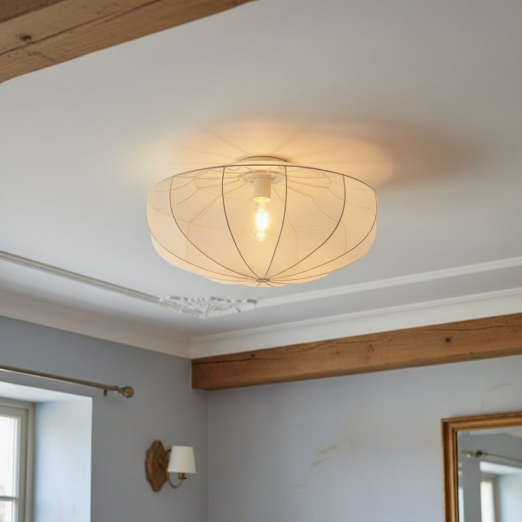 Lumifil plafondlamp in een slaapkamer of zitkamer