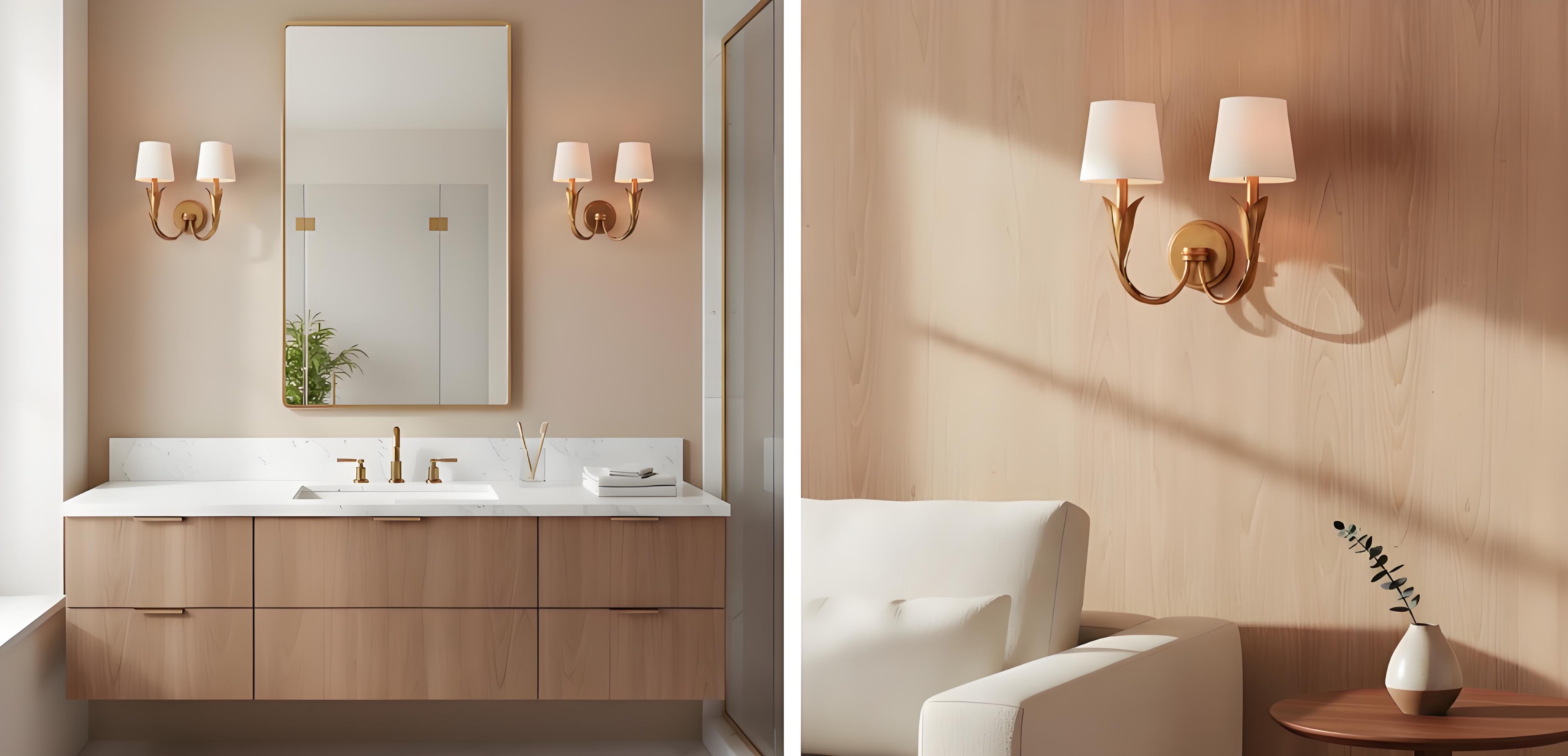Duova wandlamp combinaties voor badkamer en woonkamer