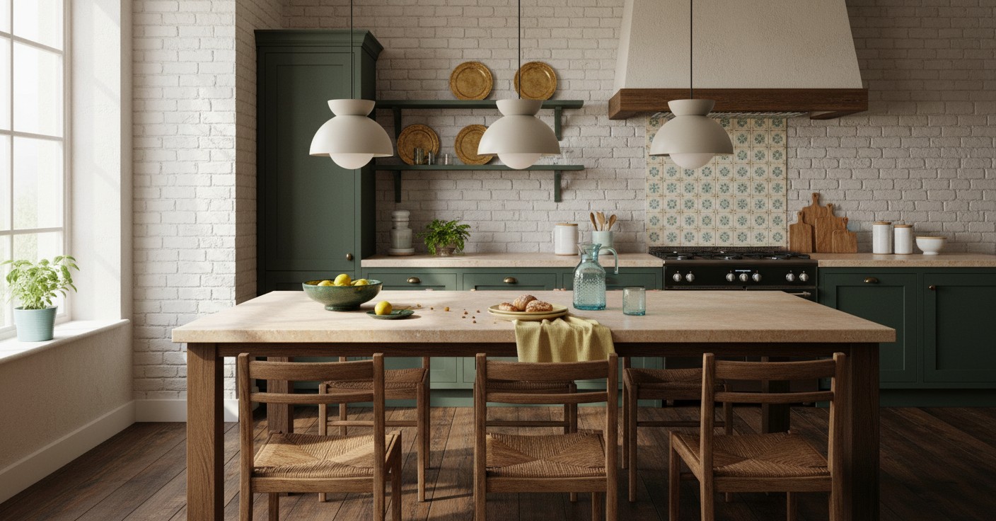 Aurelia hanglampen in keukeninterieur