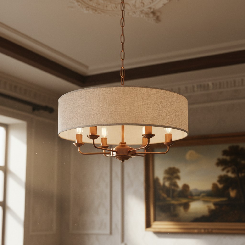 Tela Classic hanglamp detail in klassieke kamer