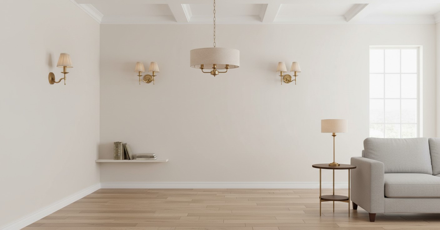 Tela-serie verlichting in lichte kamer