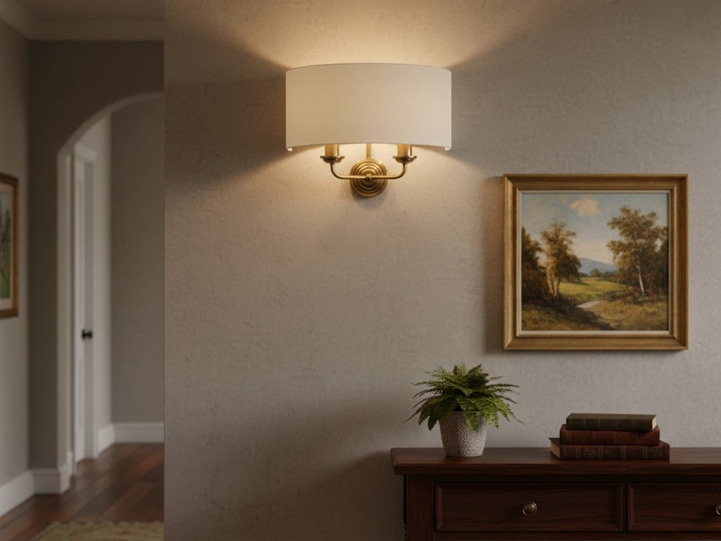 Tela wandlamp in een klassiek interieur