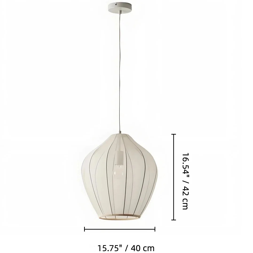 Maatdiagram van de Lumifil hanglamp