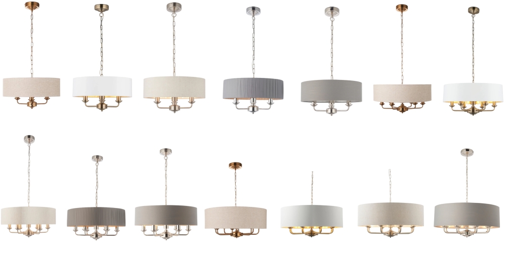 Tela Classic hanglamp varianten en afwerkingen