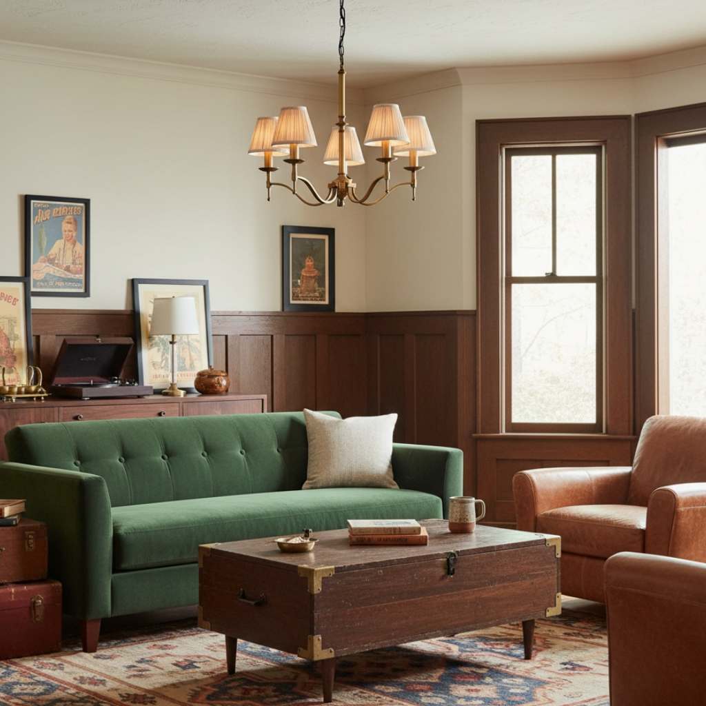Tela kroonluchter klant klassieke woonkamer