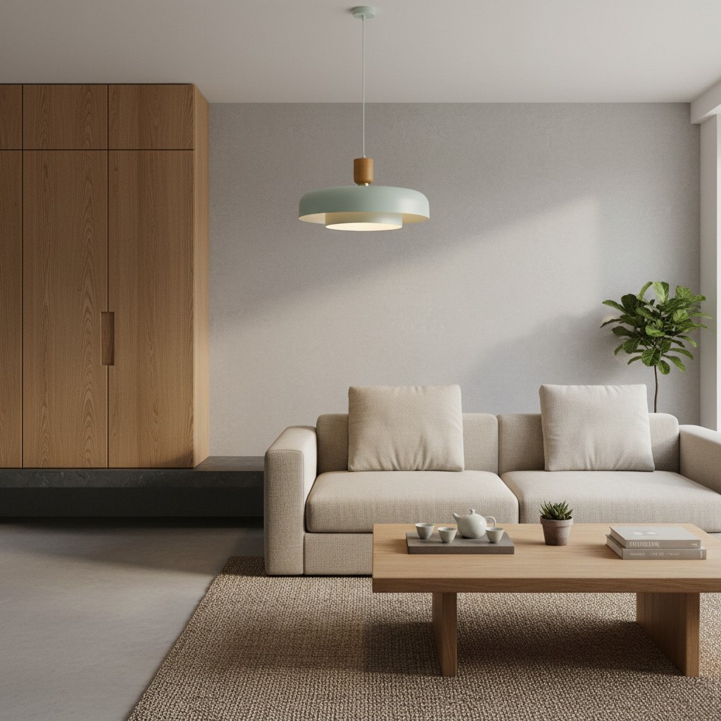 Orbulis hanglamp in een zithoek