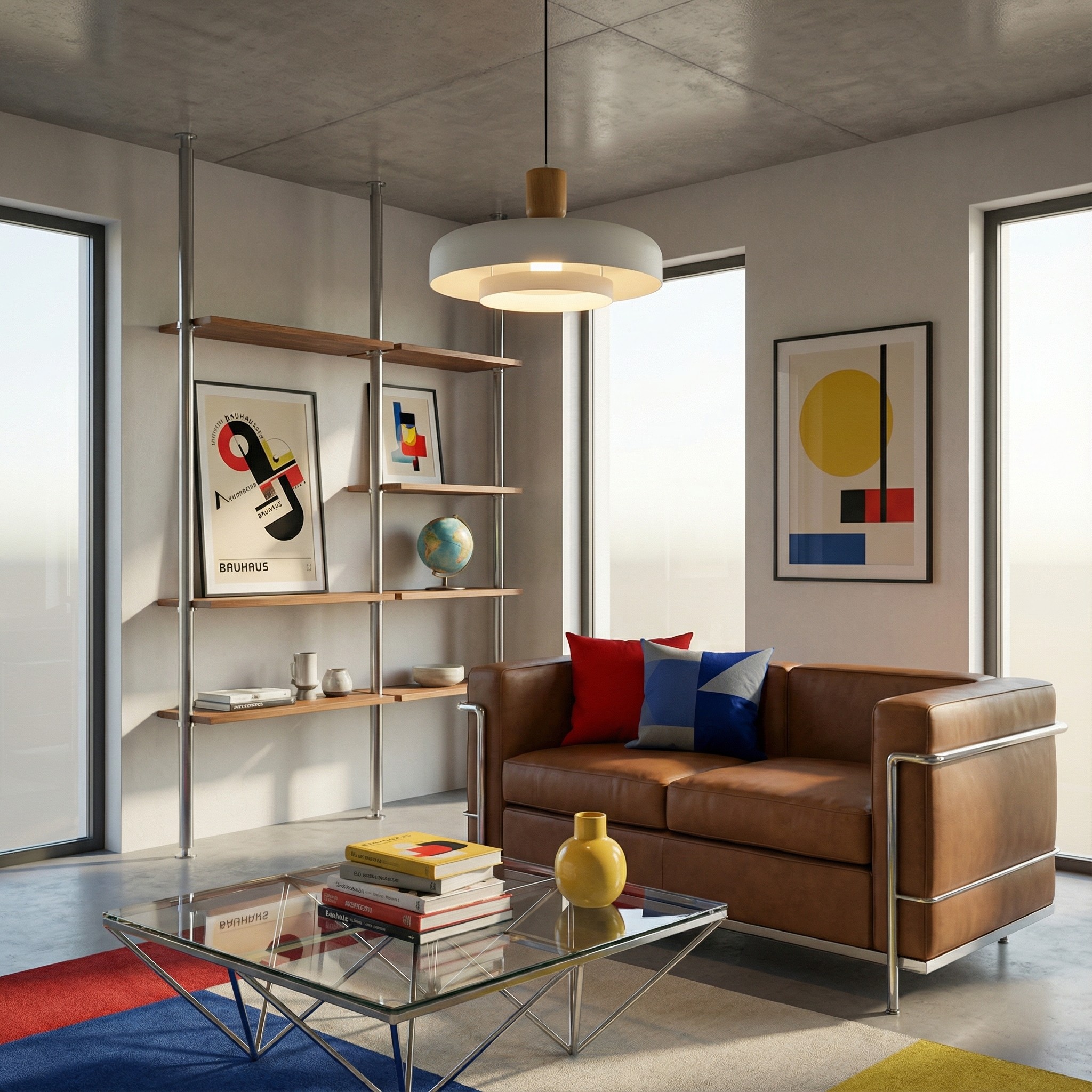 Klantfoto van Orbulis hanglamp in een moderne zithoek