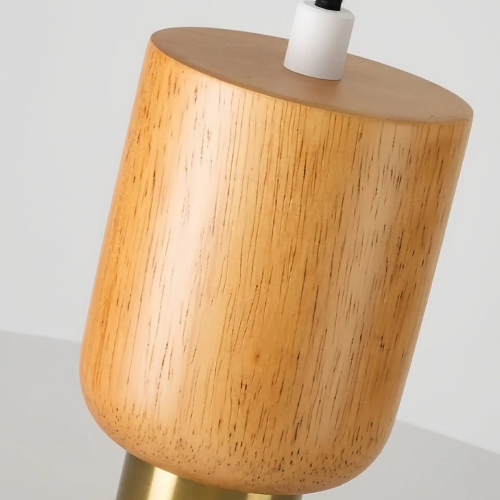 Detail van de houten afwerking