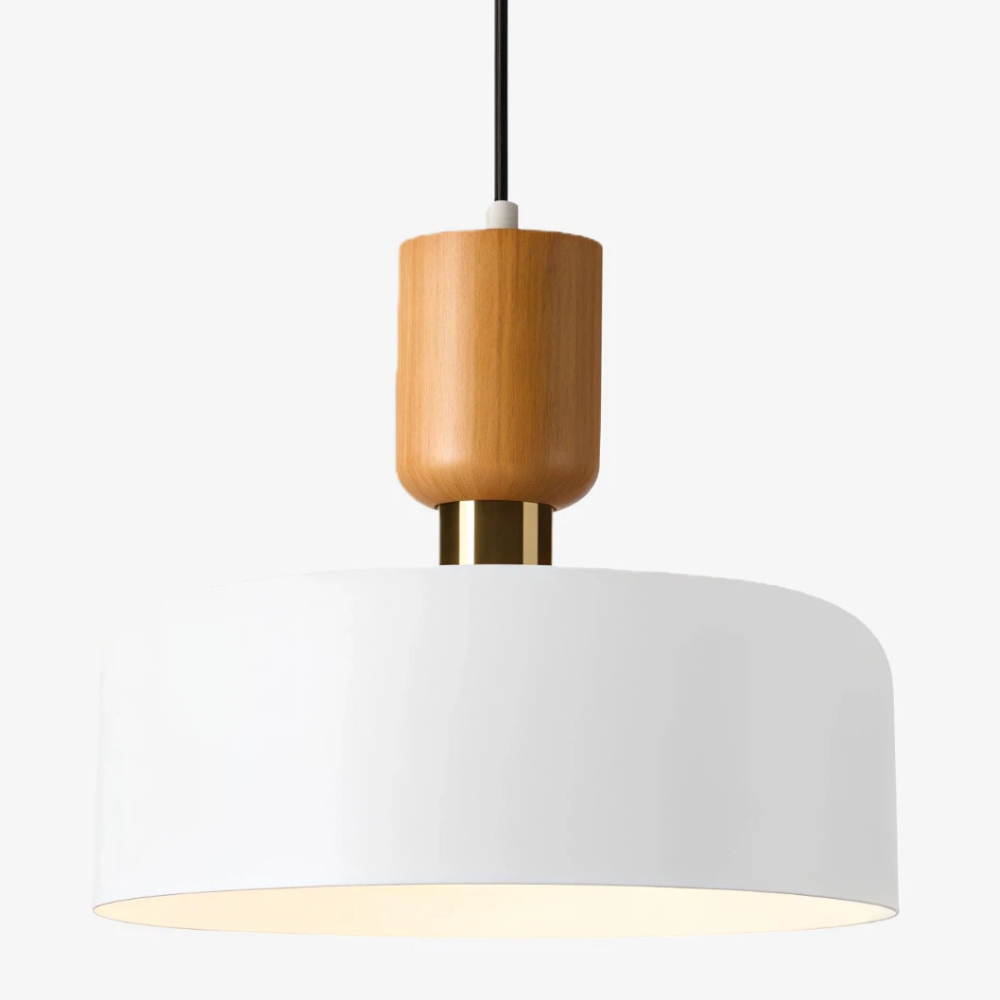 Detail van houten en metalen ophanging
