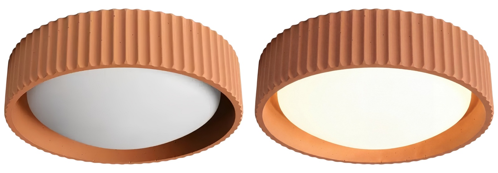 Acrion plafondlamp aan en uit visueel effect