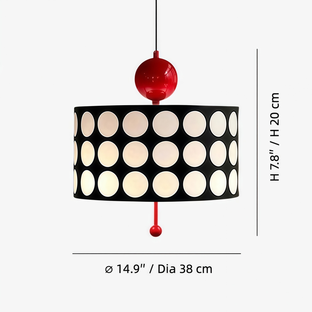 Afmetingen van de Dotrelia hanglamp