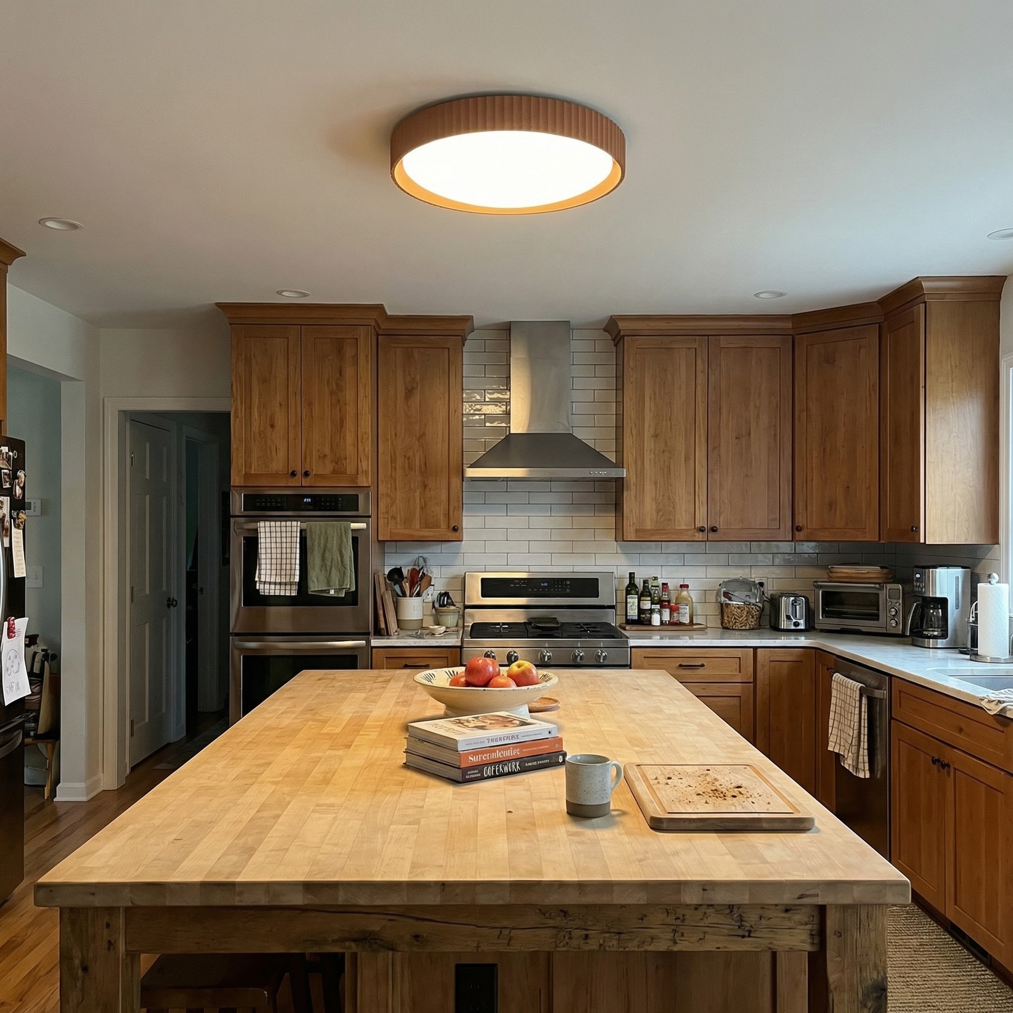 Klantfoto met Acrion plafondlamp in keuken