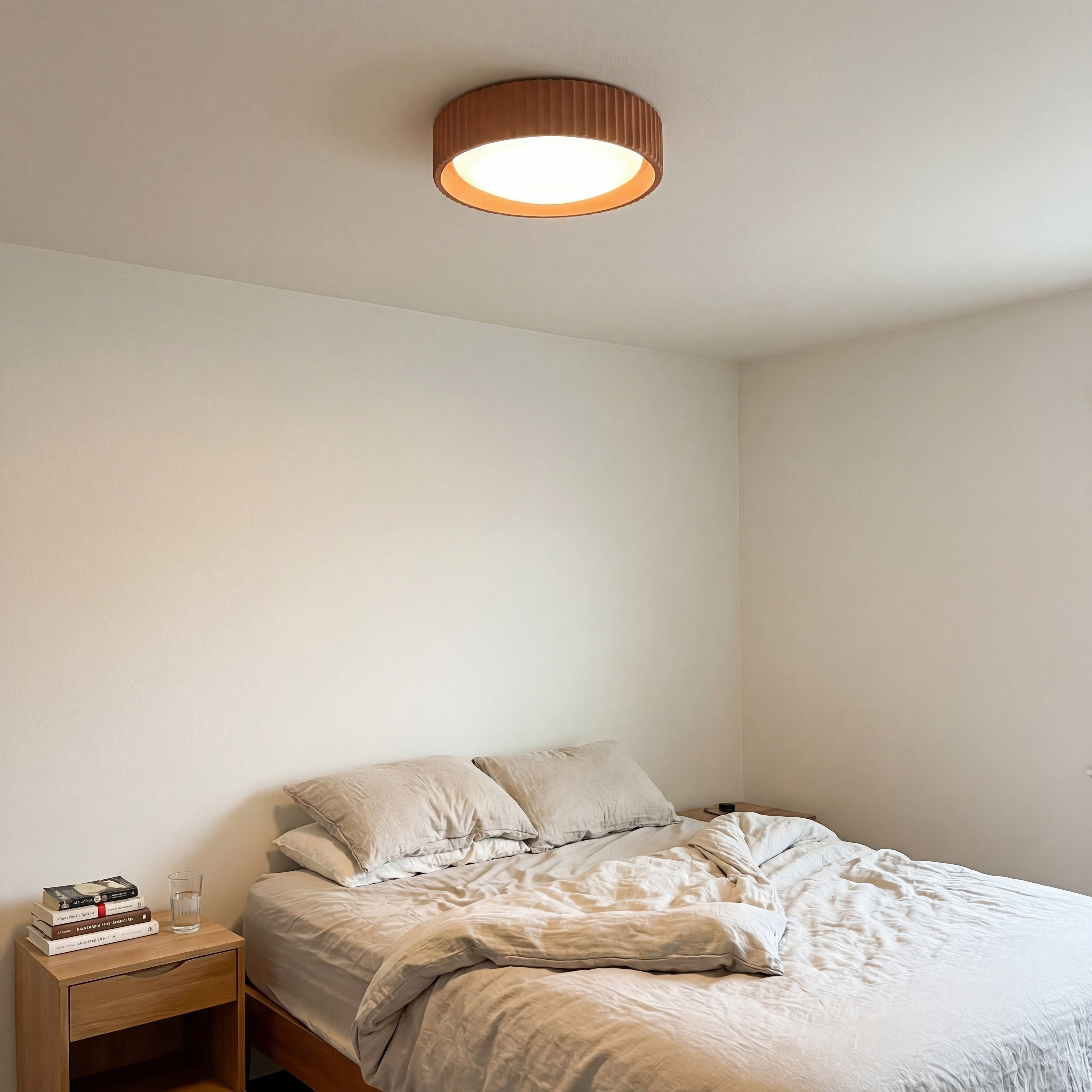 Klantfoto met Acrion plafondlamp in slaapkamer