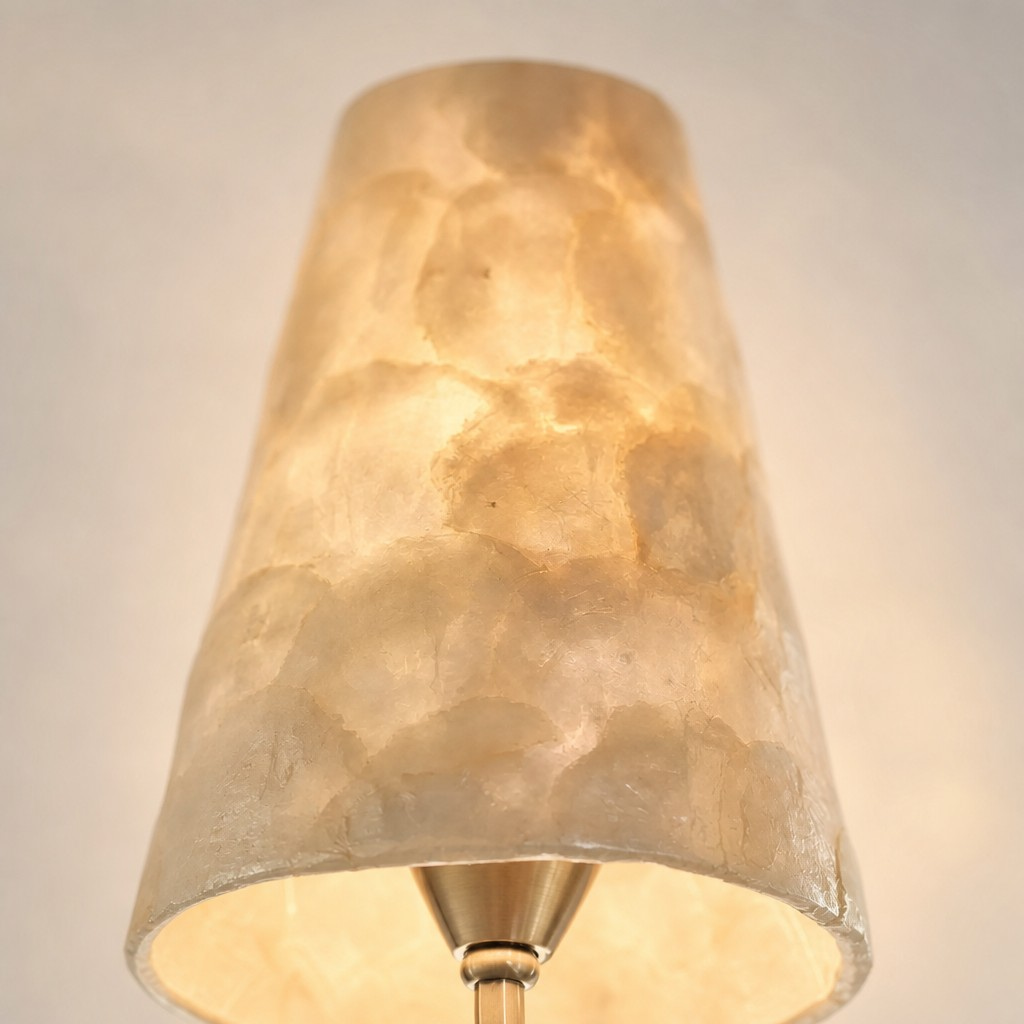Close view of glowing shell shade