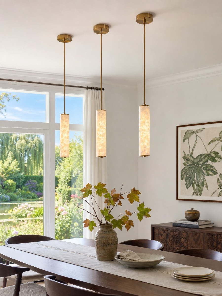 Klantfoto van Capiz verlichting in woonruimte