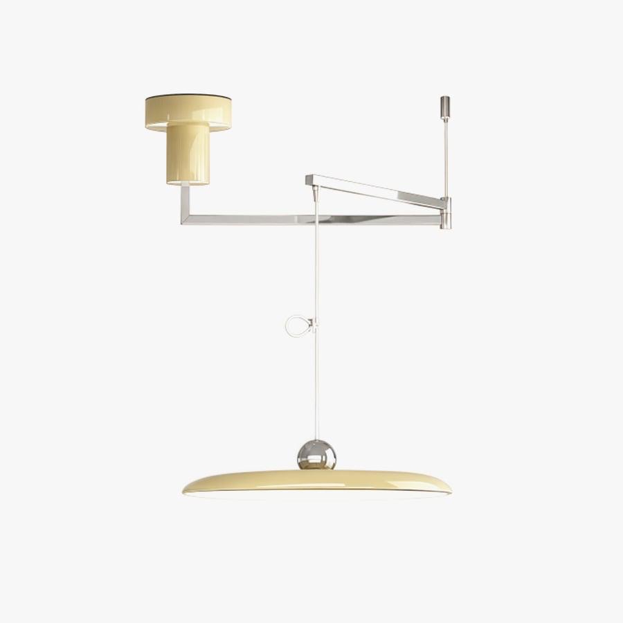 Beige en chromen Tizio hanglamp