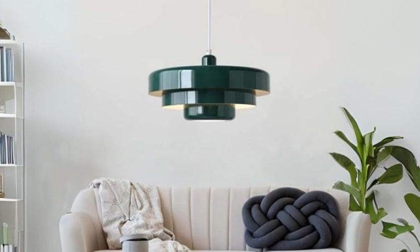 Donkergroene hanglamp