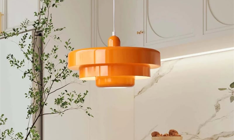 Oranje hanglamp — installatiehandleiding