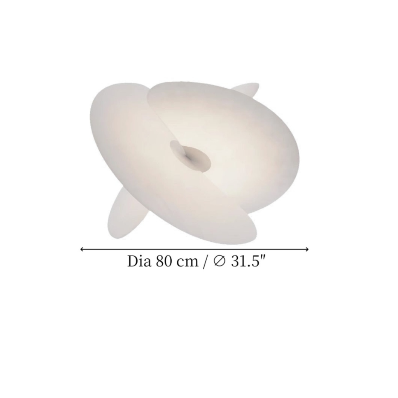 Productafmetingen Dia 80 cm