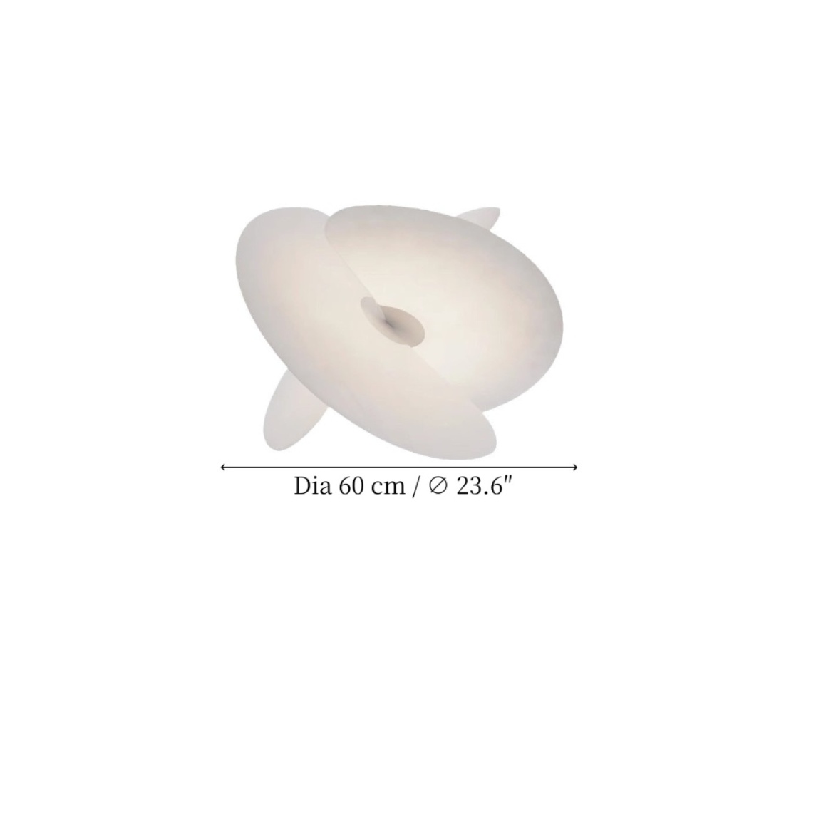 Productafmetingen Dia 60 cm