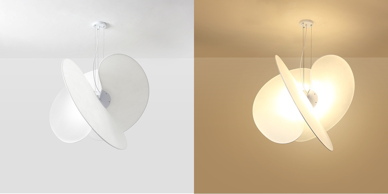 Schakel lichtweergave Nordic Creative Fabric Levante kroonluchter